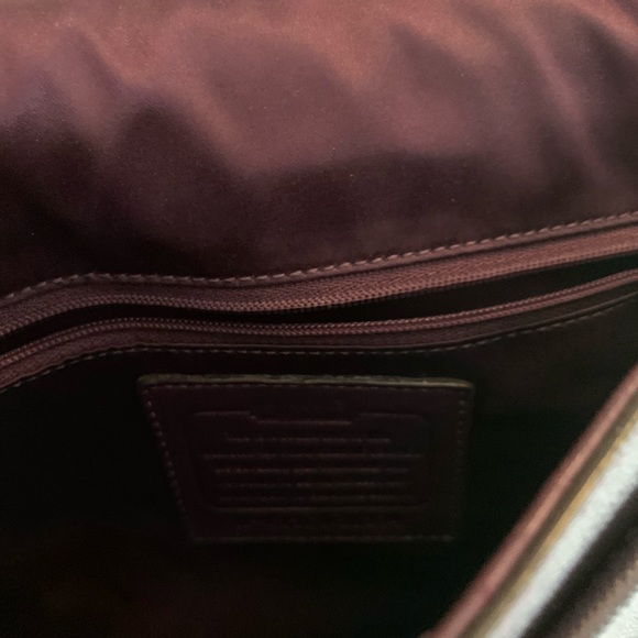 Coach purse. Purple. Crossbody. Used. - Picture 4 of 6